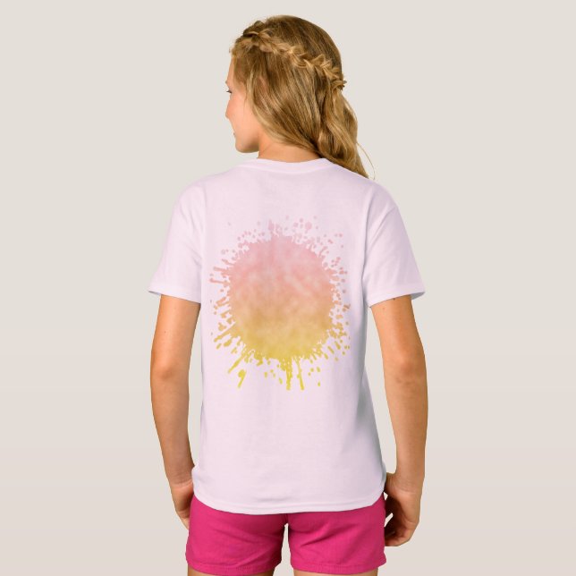 Soluppgång i sockervaddshimlar t shirt (Hel baksida)