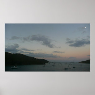 Soluppgång i St Thomas IV Amerikanska Jungfruöarna Poster