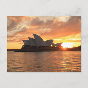 Soluppgång i Sydney Opera House Vykort