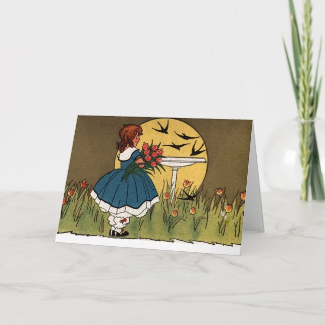 Soluppgång i Tulip Garden Kort (Framsida)