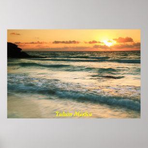 Soluppgång i Tulum Mexico Poster