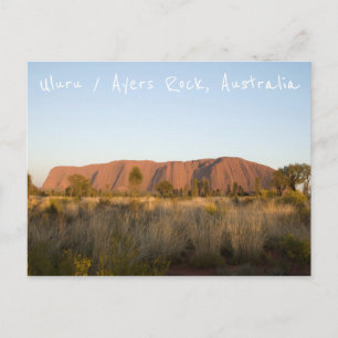 Soluppgång i Uluru/Ayers Sten, Australien Vykort
