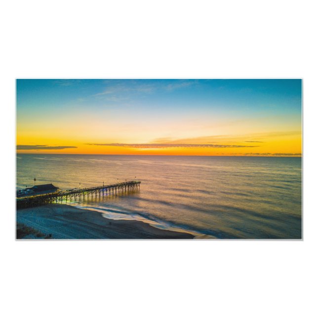Soluppgång i vackra Myrtle Beach, South Carolina Fototryck (Framsidan)