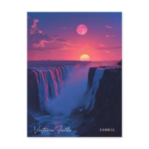 Soluppgång i Victoria Falls Zambia Vintage resor