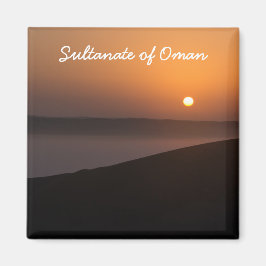 Soluppgång i Wahiba Sands-öknen i Oman Magnet