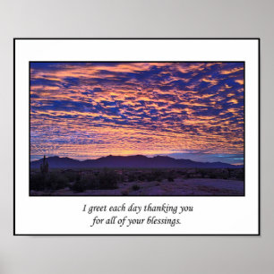 Soluppgång: inspirationsmuren Poster