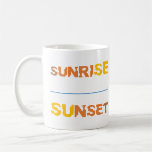 soluppgång kaffemugg