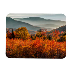 Soluppgång Kancamagus Highway Overlook New Hampshi Magnet