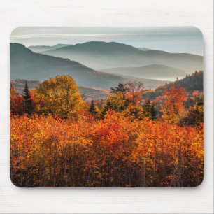 Soluppgång Kancamagus Highway Overlook New Hampshi Musmatta