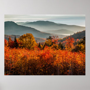 Soluppgång Kancamagus Highway Overlook New Hampshi Poster
