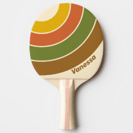 Soluppgång Klöver Cirkel Rand med Namn Pingisracket