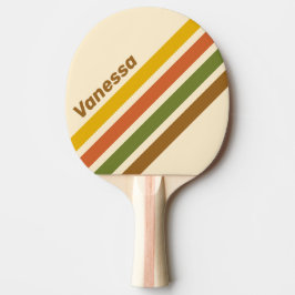 Soluppgång Klöver Vinklad Rand med Namn Pingisracket