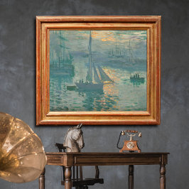 Soluppgång (Marin) av Claude Monet Poster