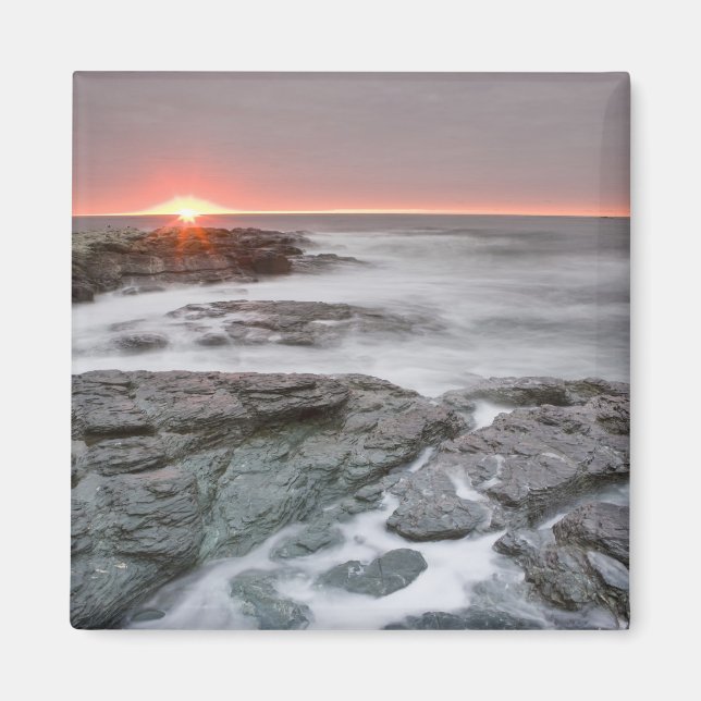 Soluppgång nära Brenton Point State Park vid havet Magnet (Framsidan)