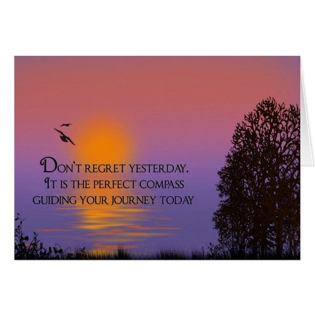 Soluppgång OBS Kort (Framsidan Horizontal)