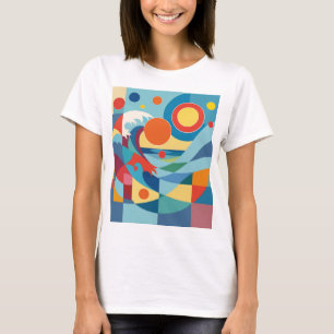 Soluppgång Ocean Våg T Shirt