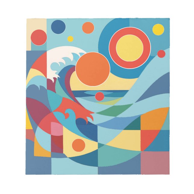 Soluppgång Ocean Wave Anteckningsblock (Framsida)