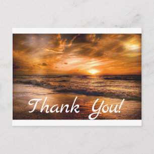 Soluppgång och Sjölandskap Vykort