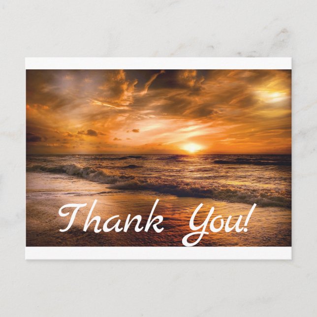 Soluppgång och Sjölandskap Vykort (Framsida)