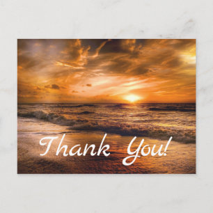 Soluppgång och Sjölandskap Vykort