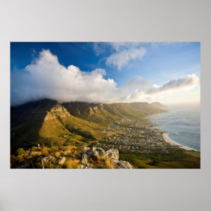 Soluppgång ovanför Camp Bay och Bord-berget Poster