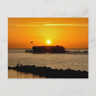 Soluppgång över Anna Maria City Pier Vykort