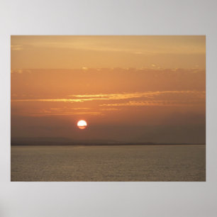 Soluppgång över Aruba I-Sjölandskapet i Västindien Poster
