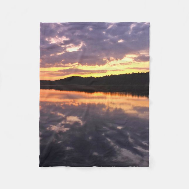 Soluppgång över Bear Lake Fleecefilt (Framsidan)