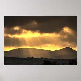 Soluppgång över bergen, Cypern (2915) Poster