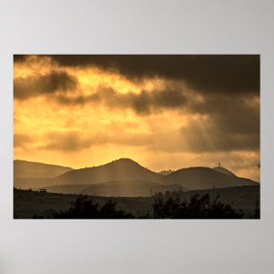 Soluppgång över bergen, Cypern (2945) Poster