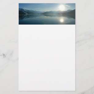 Soluppgång över College Fjord Alaska Fotography Brevpapper