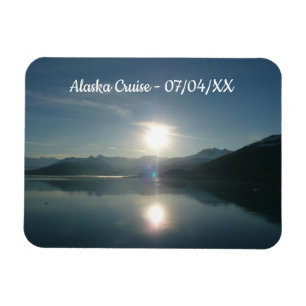 Soluppgång över College Fjord Alaska Fotography Magnet
