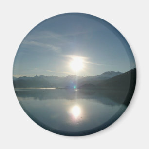 Soluppgång över College Fjord Alaska Fotography Magnet