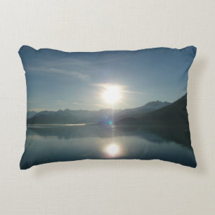Soluppgång över College Fjord Alaska Fotography Prydnadskudde