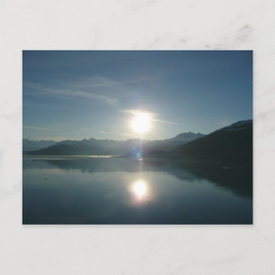 Soluppgång över College Fjord Alaska Fotography Vykort