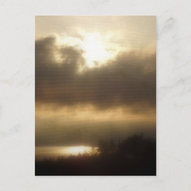 Soluppgång över Columbia River #1 Vykort (Framsida)