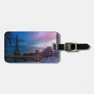 Soluppgång över Eiffel torn - Paris, Frankrike, Eu Bagagebricka