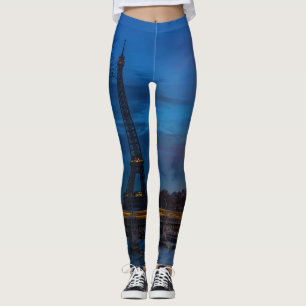Soluppgång över Eiffel torn - Paris, Frankrike, Eu Leggings