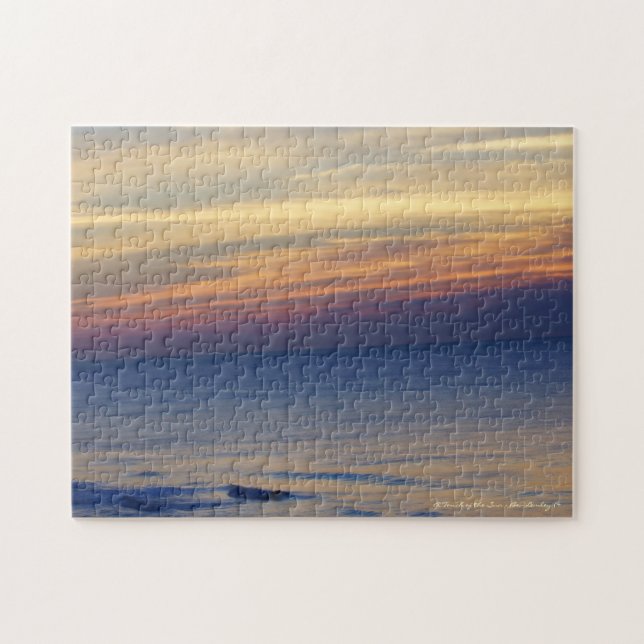 Soluppgång över havet pussel (Horisontell)