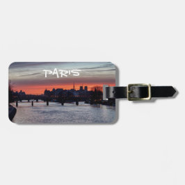 Soluppgång över Ile de la Cite och Notre Dame - Pa Bagagebricka