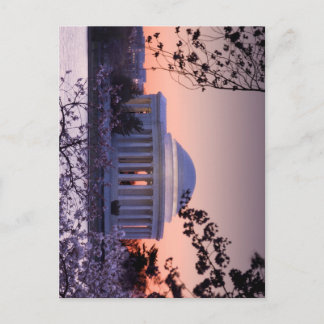 Soluppgång över Jefferson Memorial i DC Vykort