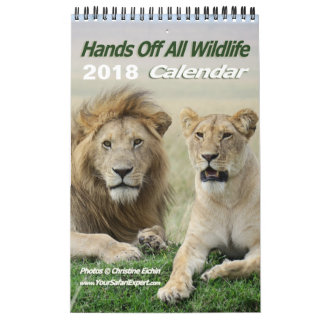 Soluppgång över Kenyas Wildli-kalender (en sida) Kalender