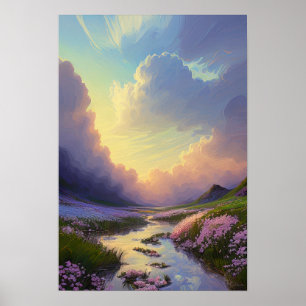 Soluppgång över Lugn Bäck Poster