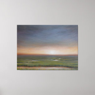 Soluppgång över Marsh - Kanvastrycket Canvastryck