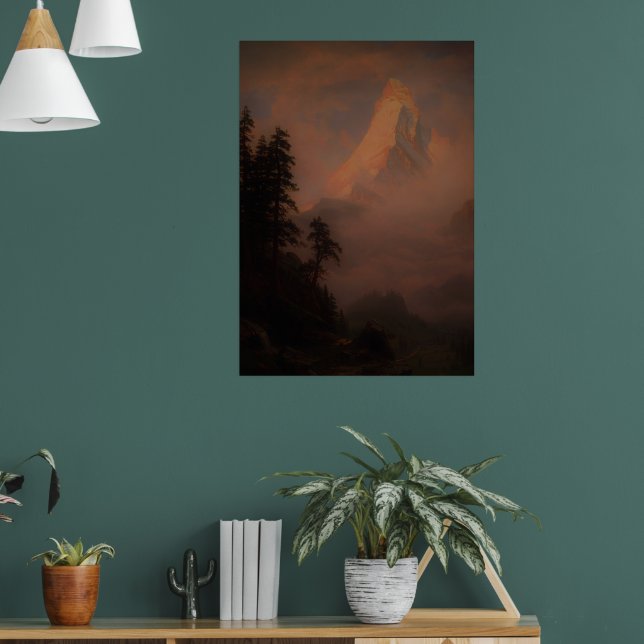 Soluppgång över Matterhorn efter 1875 -  Poster (Vardagsrum 1)