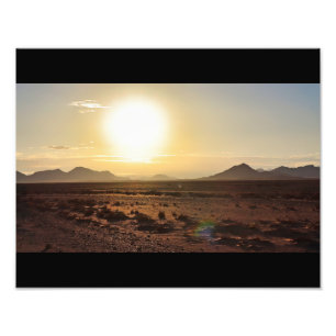 Soluppgång över Namib Desert Photo Utvidgning Fototryck