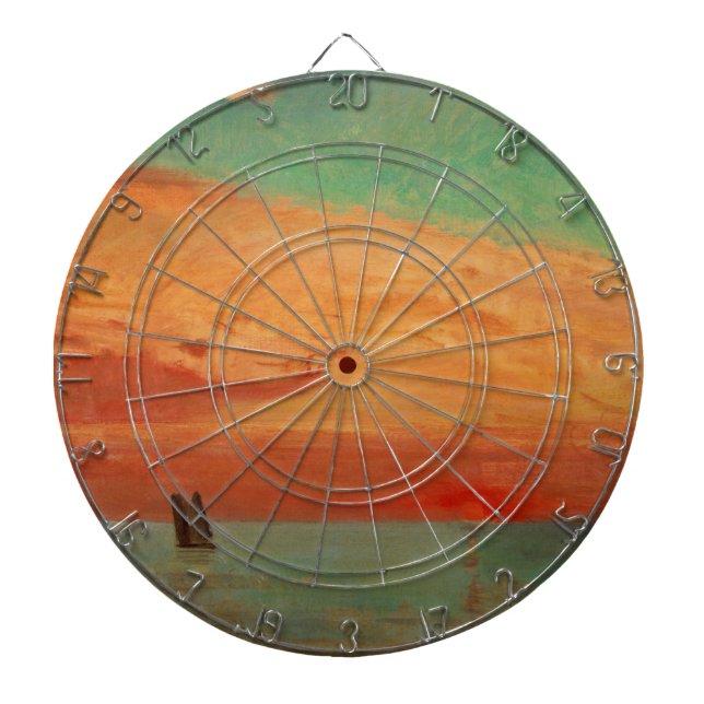 Soluppgång över Östran (Asiatisk konst) (Takeji) Darttavla (Framsidan)