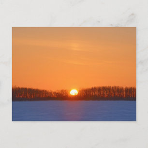 Soluppgång över prärien Manitoba, Kanada Vykort