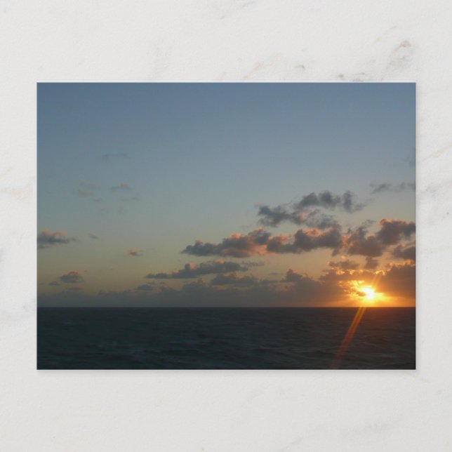 Soluppgång över San Juan I Puerto Rico Vykort (Framsida)