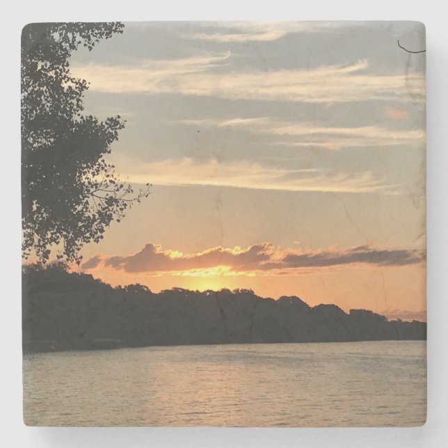 Soluppgång över Sjö Stenunderlägg (Framsidan)